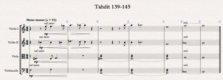 . Kolmas osa 19 alkaa kahdella neljän äänen septimi-arpeggiolla, jolla hyvästellään kappaleen ensimmäinen idea.