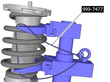 20. Käytä erikoistyökalua: T9512911, Hydraulimäntä.