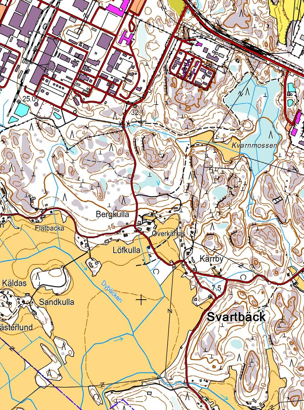 LIITE I (9) Porvoo Svartbäck Överkärras Taustakartta: