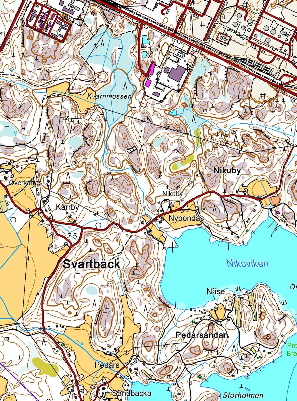 LIITE I (10) Porvoo Svartbäck Nybondas 1 Taustakartta: