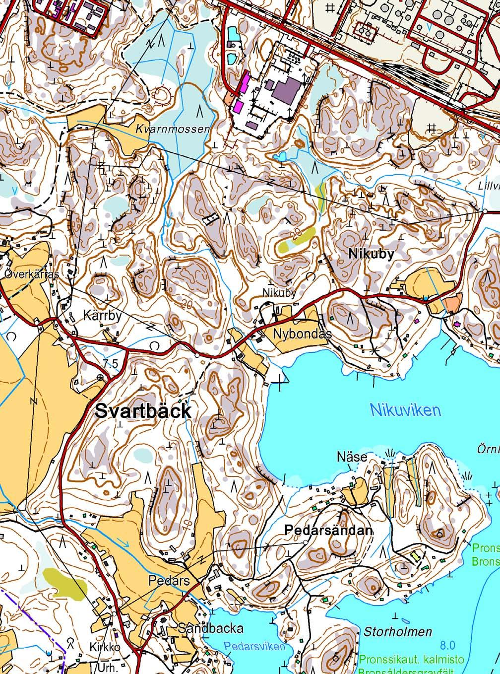 LIITE I (11) Porvoo Svartbäck Nybondas 2 Taustakartta: