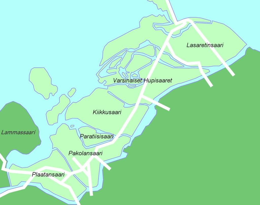 HUPISAARTEN PUROJEN KUNNOSTAMINEN Hupisaaret on ollut Oulun tärkein kaupunginpuisto "kaupungin vihreä sydän ja Oulujoen suiston helmi jo 1850 lähtien.