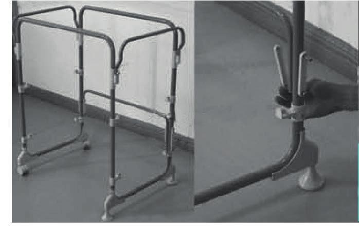 The cross bar will be attached to the wheel and leg assembly with a screw in a later step.