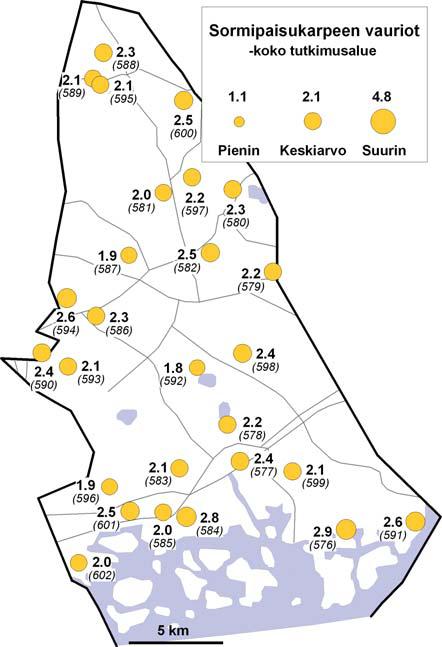 LIITE 1/72 Liite 1. Ilmanlaadun bioindikaattoriseuranta Sipoon kunnan alueella Sipoon kunnan alueella sĳaitsi 27 havaintoalaa, joista seitsemältä näytealalta kerä iin neulasnäy eet.