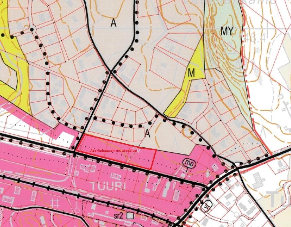 6 / 9 3.3 Yleiskaava Suunnittelualueella on voimassa Tuurin ja ympäristön yleiskaava, muutos ja laajennus, tavoitevuosi, 2030. Töysän kunnanvaltuusto on hyväksynyt yleiskaavan 31.3.2010 19.