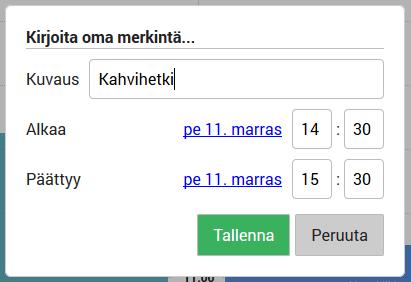 -merkinnän