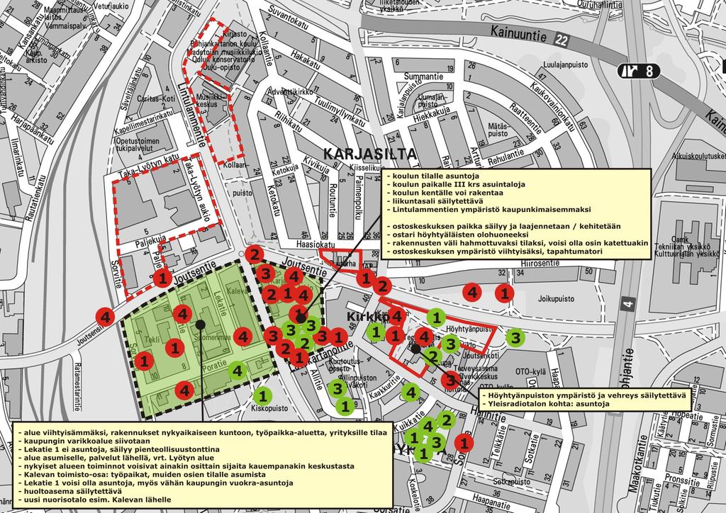 Ensimmäisen suunnittelutapahtuman tulokset,