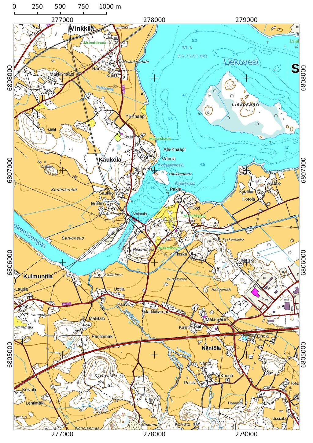 SASTAMALA Kaukola N: 6806384 E: 277998 (ETRS-TM35FIN)