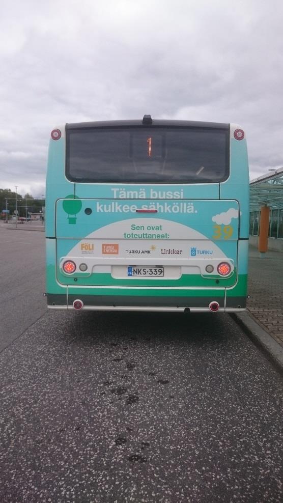 TURKU Nykytila Turussa sähköbussit aloittivat liikennöinnin 10/2016 Linjalla liikennöi 6 sähköbussia Turussa on kaksi pikalatauslaitetta Satamassa ja Lentoasemalla Varikolla on