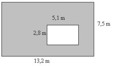 33) Laske varjostetun alueen pinta-ala. 34) Kuvassa on erään yksiön pohjapiirros. a) Laske asunnon kokonaispinta-ala. b) Laske kunkin huoneen pinta-ala.