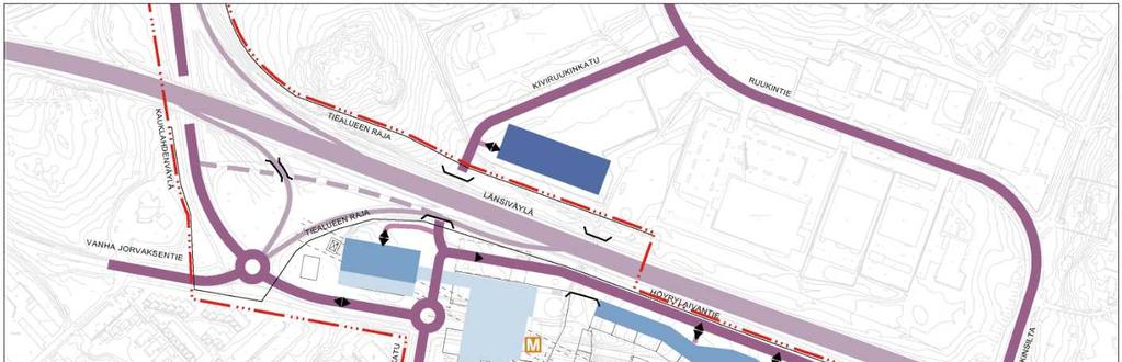 21 (34) Kivenlahden metroaseman yhteyteen on länsimetron suunnitelmissa osoitettu sen suurin yksittäinen liityntäpysäköintikeskittymä.