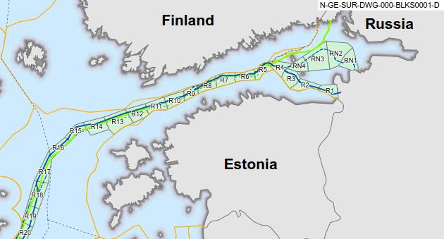 10 9-2016 VIII Tiedotuksia Tillkännagivanden Announcements *93.(T) Suomi. Suomenlahti. Pohjois-Itämeri. Suomen EEZ-alue. Nord Stream 2. Merenpohjan mittaustoimintaa. Finland. Finska viken.