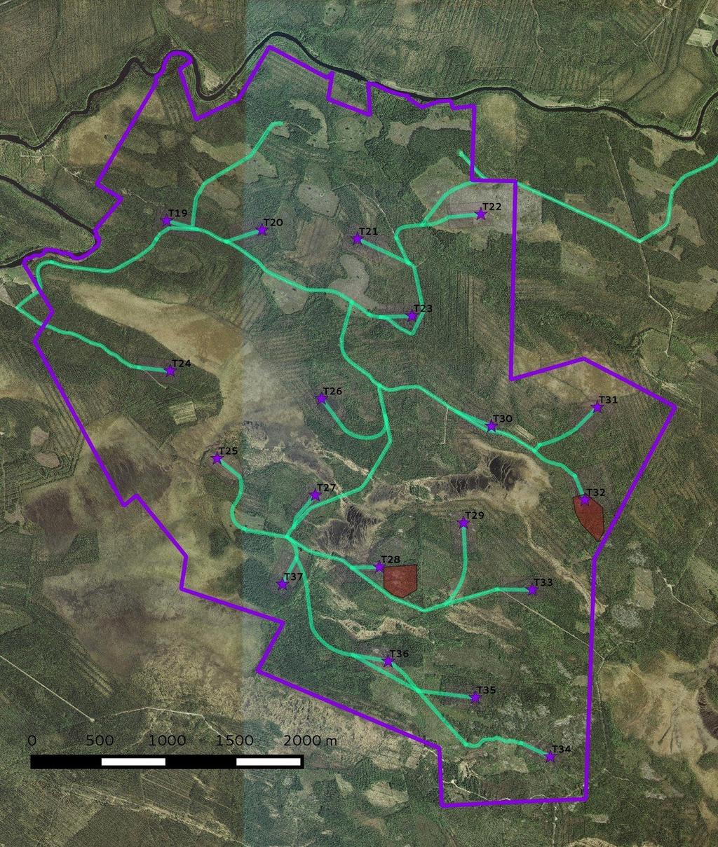 7 3. Maisema, topografia ja geologia Hankealue sijaitsee Oulujoen ja Sanginjoen välisellä melko tasaisella pohjamoreenialueella Sanginjärven länsi- ja eteläpuolella.