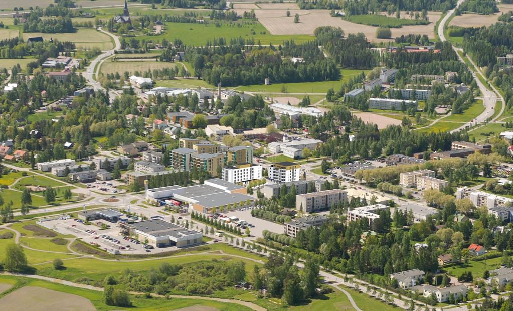 Ilmakuvasovite, näkymä koillisesta