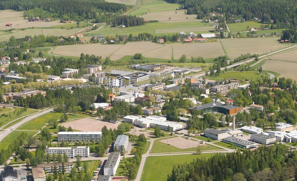 Ilmakuvasovite, näkymä lounaasta