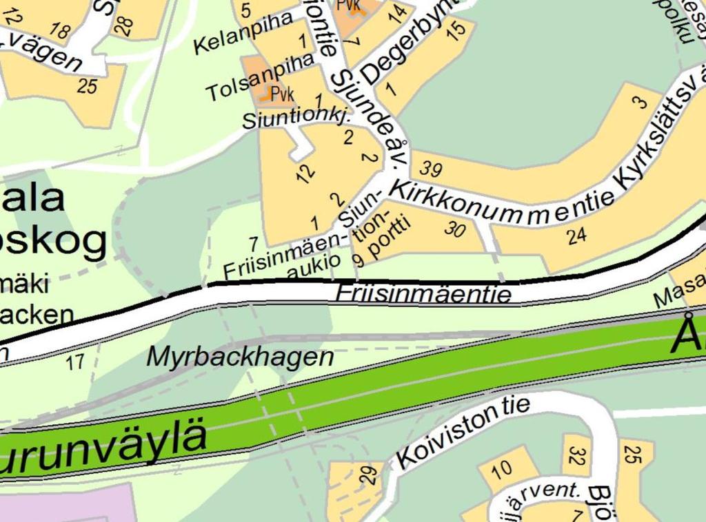 Espoon kaupunki Pöytäkirja 139 Tekninen lautakunta 18.12.2013 Sivu 25 / 43 1. SUUNNITELMAN SISÄLTÖ Uusi rakennettava katu on päättyvä tonttikatu, jonka päässä on yhdistetty kääntöpaikka ja lp-alue.