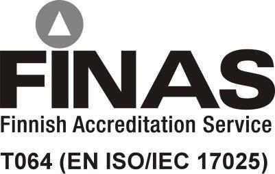 T064/M33/2017 Liite 1 / Appendix 1 Sivu / Page 1(26) AKKREDITOITU TESTAUSLABORATORIO ACCREDITED TESTING LABORATORY KOKEMÄENJOEN VESISTÖN VESIENSUOJELUYHDISTYS RY (KVVY), LABORATORIOT Tunnus Code