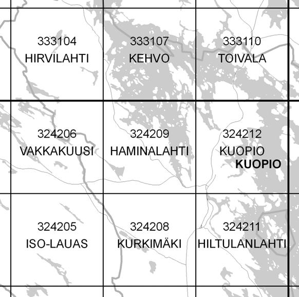 MAAPERÄKARTTA 1 : 20 000