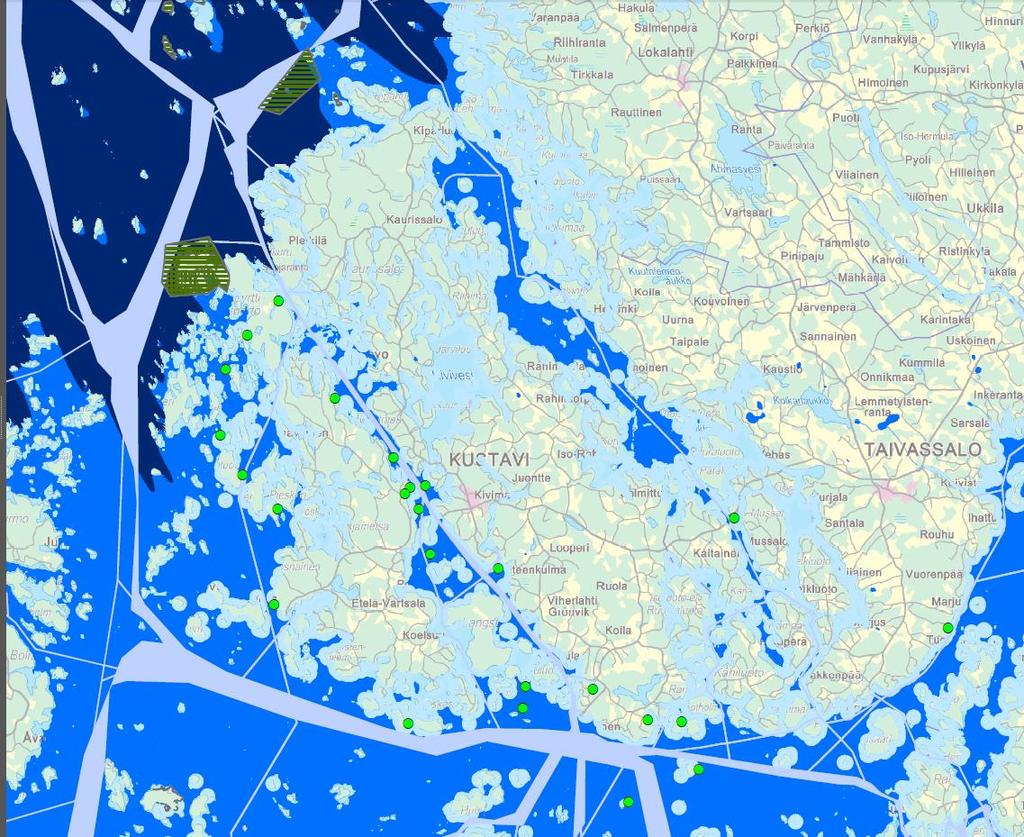 Muiden tuotantovaiheiden sijainninohjaus? Smartsea- hankkeessa on malinnettu muita tuotantovaiheita niiden erityispiirteet huomioiden esimerkki poikastuotantoalueet 1.