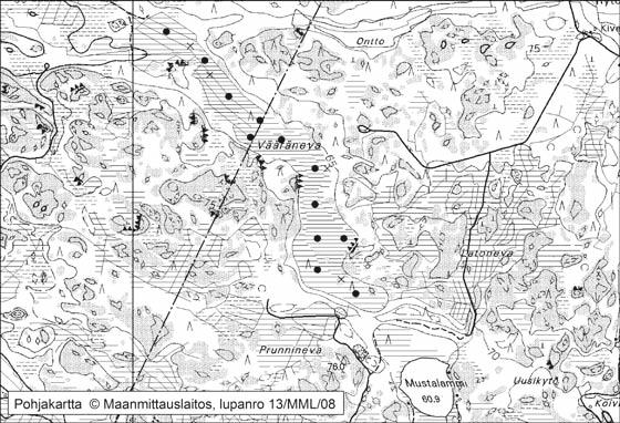 Tapio Toivonen ja Onerva Valo 10. Vääräneva Vääräneva (kl. 1144 06, x = 6857,2, y = 1555,6) sijaitsee noin 20 km Kankaanpään keskustasta länteen, osittain Siikaisten puolella.