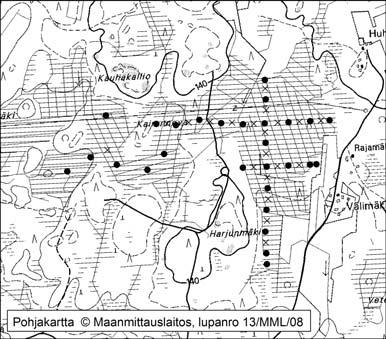 Kankaanpäässä tutkitut suot ja niiden turvevarat. Osa 3 34. Kairanneva Kairanneva (kl. 2211 02, x = 6874,2, y = 2424,0) sijaitsee noin 25 km Kankaanpään keskustasta koilliseen.