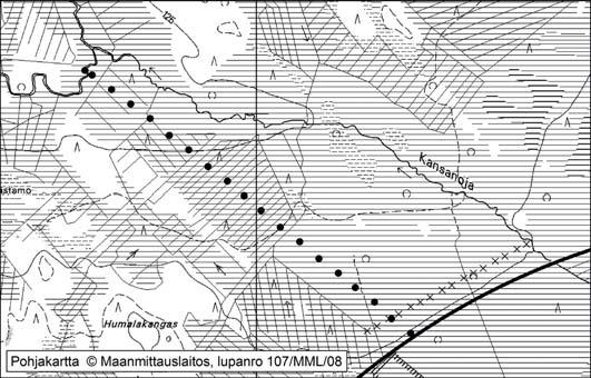 Tapio Toivonen ja Teuvo Herranen 22. Kansanojansuo Kansanojansuo (kl. 3413 05, x = 7113,6, y = 3470,1) sijaitsee noin 3 km Pyhännän keskustasta itäkoilliseen.