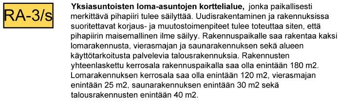 Liitteenä ovat kaavakartta, kaavamerkinnät ja -määräykset (liite 3). Täydennetty 11.5.