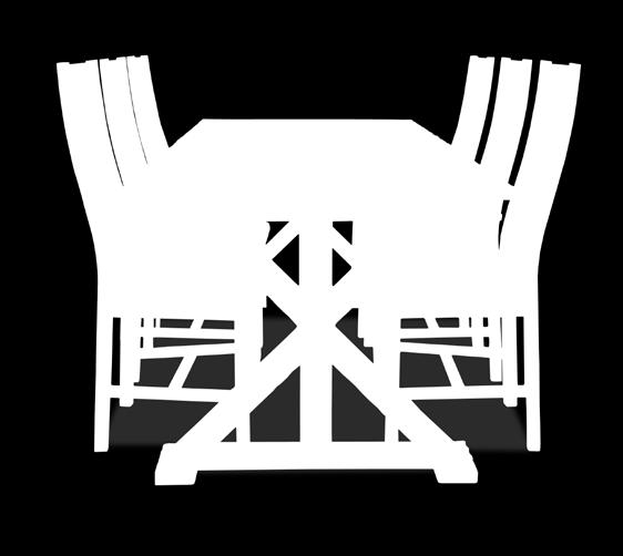 ristikkojalka 545 90 cm SV 49