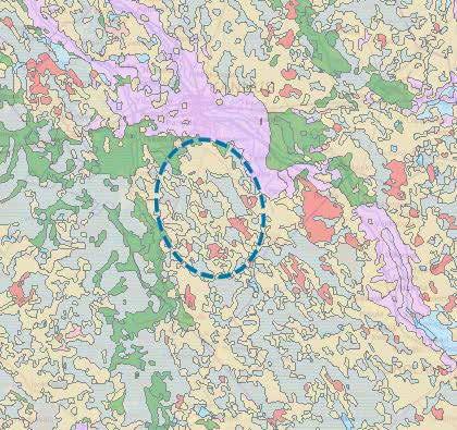 9. 9.1 Maa- ja kallioperä Hankealue sijoittuu kangasmetsä- ja suoalueille. Alueen maaperä on moreenia sekä turvemaata, jonka alla on hienorakeista maa-ainesta (et. hiesua).