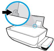 Siirrä paperileveyden ohjainta oikealle, kunnes se pysähtyy paperin reunaan. 5.
