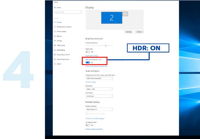 Vain HDMI-liittymä on käytettävissä eikä DisplayPort-liittymä toimi WIN10-versiossa V1703. a.