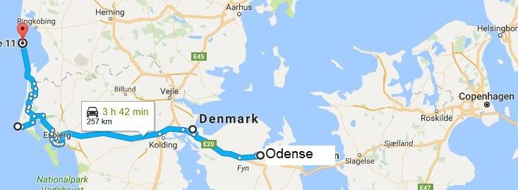 Päivä 2, maanantai 24.7.2017 Ajetaan Tanskan länsirannikolle. Matkalla käydään katsomassa yhtä majakkaa ja Esbjergissä majakkalaivaa. Käymme Tanskan läntisimmässä pisteessä.