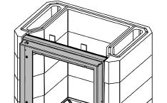 gasket joints should overlap above the doorframe.