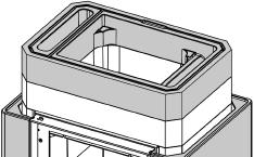 G 18 Plasser elementet som vist i illustrasjonen. NB! For montering av varmeskjold se egen monteringsanvisning. Place the element as illustrated. Attention!