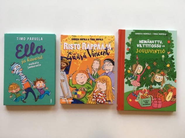 Lisäksi on hankittu halutuimpia kotimaisia dekkariuutuuksia ja liuta