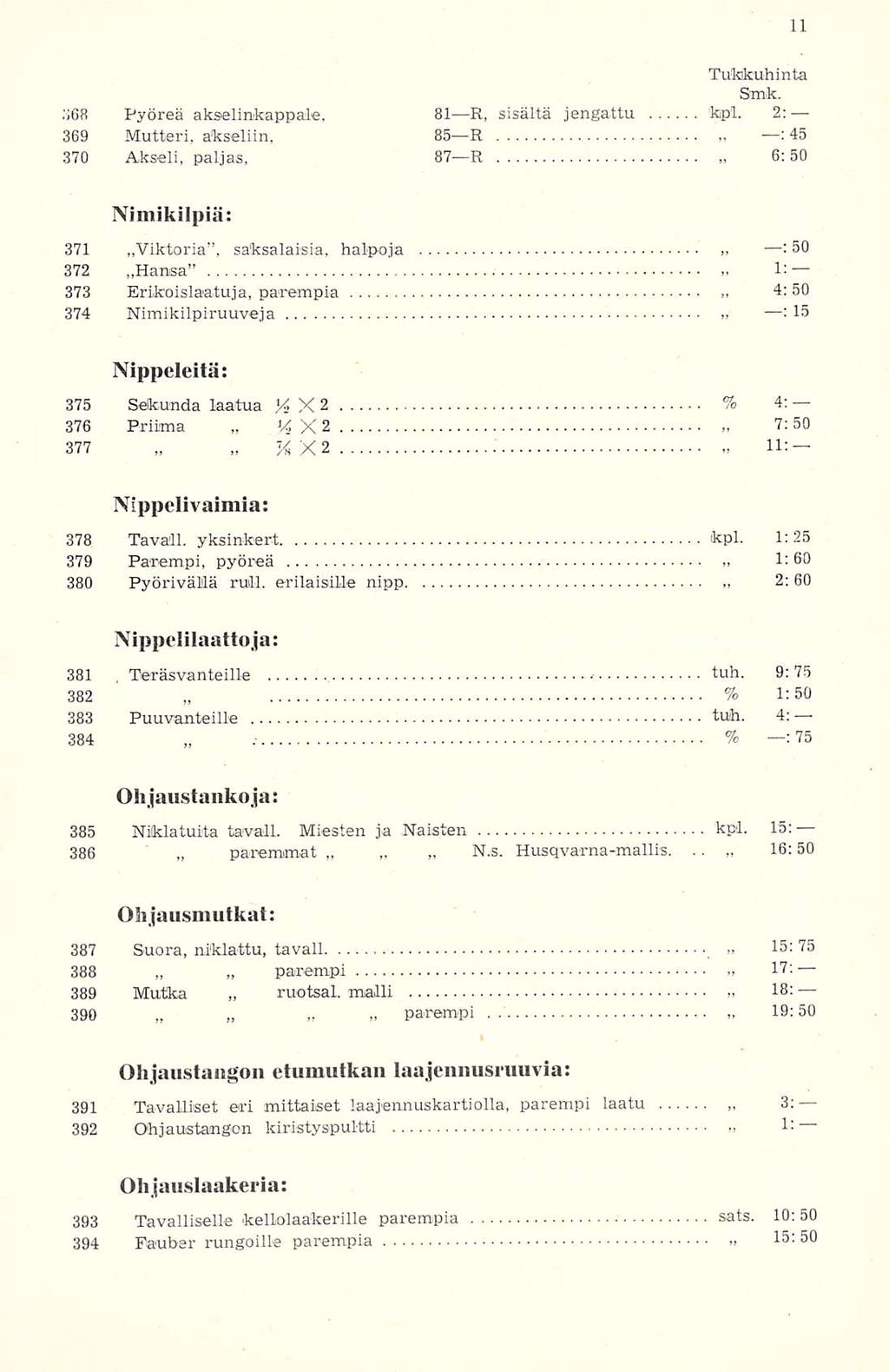 parempi 14X2 ruotsal. N.s..'<6B Pyöreä akselinkappale, 81 R, sisältä jengattu 'kpl.