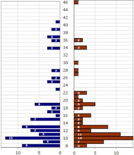 Ikäpyramidi 2010 Pääkaupunkiseudun partiolaiset /