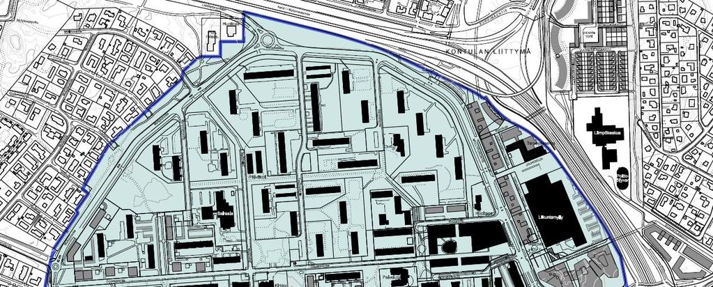 ollut 1960- luvulla työskennelleiden suunnittelijoiden mielessä potentiaalista, näköpiirin ulkopuolella olevan tulevaisuuden täydennysrakentamisen aluetta.