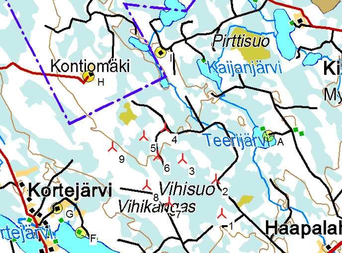 Project: 8K Karstula_Vihisuo SHADOW - Main Result Calculation: Karstula Vihisuo V126 x 9 x HH160 20160224 "real case, no forest" Assumptions for shadow calculations Maximum distance for influence