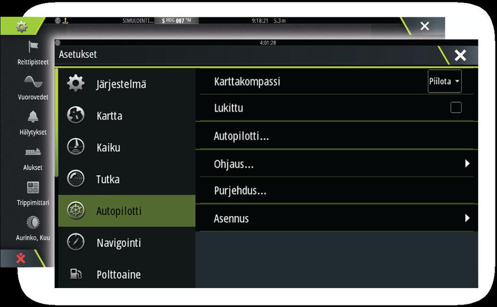 Seuraavissa osioissa kuvataan käyttäjän muutettavissa olevat asetukset. Asetukset on kuvattu tietokonekohtaisesti.