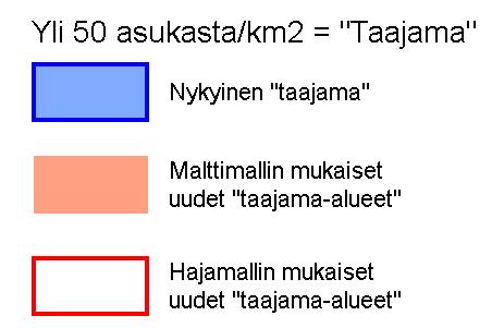 Haja-asutusalueella olevien uusien omakotitalojen viemäröinnin järjestämisen vaikutukset ovat samanlaisia kuin Hajamallissa.