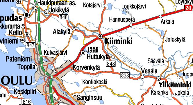 palvelut ovat 11,5 km etäisyydellä keskustassa, 8,5 km etäisyydellä Vesalan lähikauppa rakennuspaikka liitetään siirtoviemäriin pienpumppaamon avulla Tiehallinto pitää kunnossa ja auraa