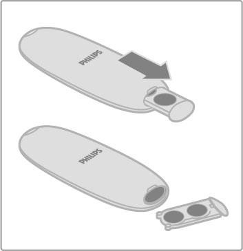 Paristot Vaihda kaukosäätimen paristot avaamalla kaukosäätimen pohjassa oleva pieni lokero. Käytä kahta kolikonmuotoista paristoa (tyyppiä CR2032 3V).