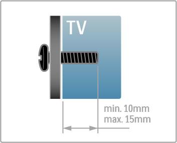 1.2 Asennus Jalusta- tai seinäkiinnitys Sijoita jalustalla oleva TV aina tukevalle pinnalle. Seinäkiinnitys Voit kiinnittää television seinälle TV-jalustan jalan ja kaulan avulla.