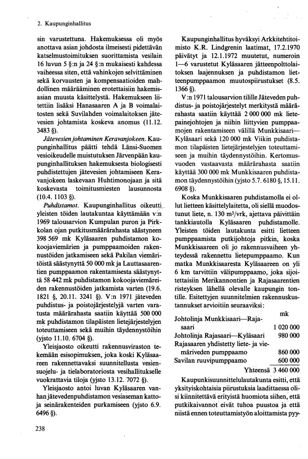 sin varustettuna.