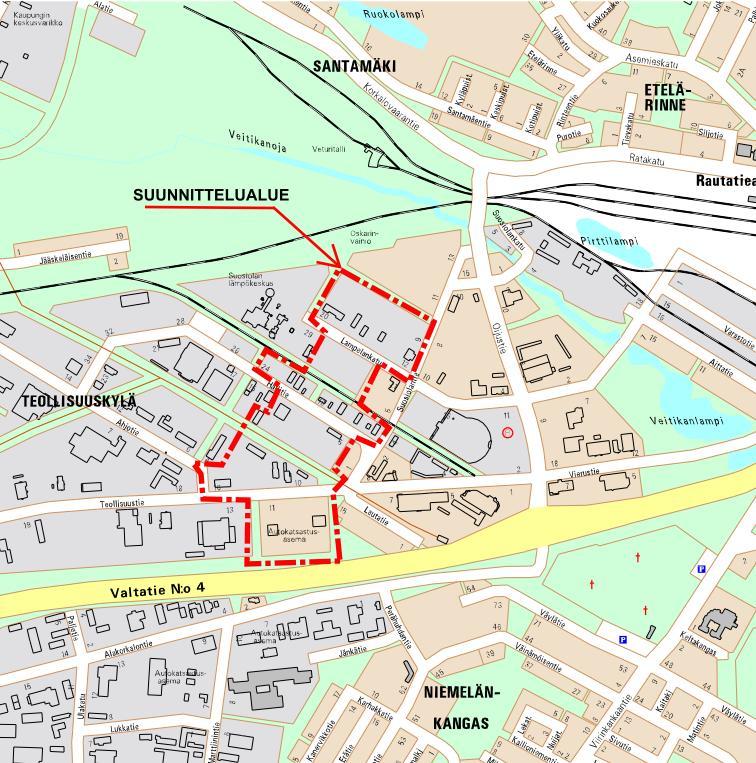 Suunnittelu- ja vaikutusalue Alue on Rovaniemen kaupungin 9.