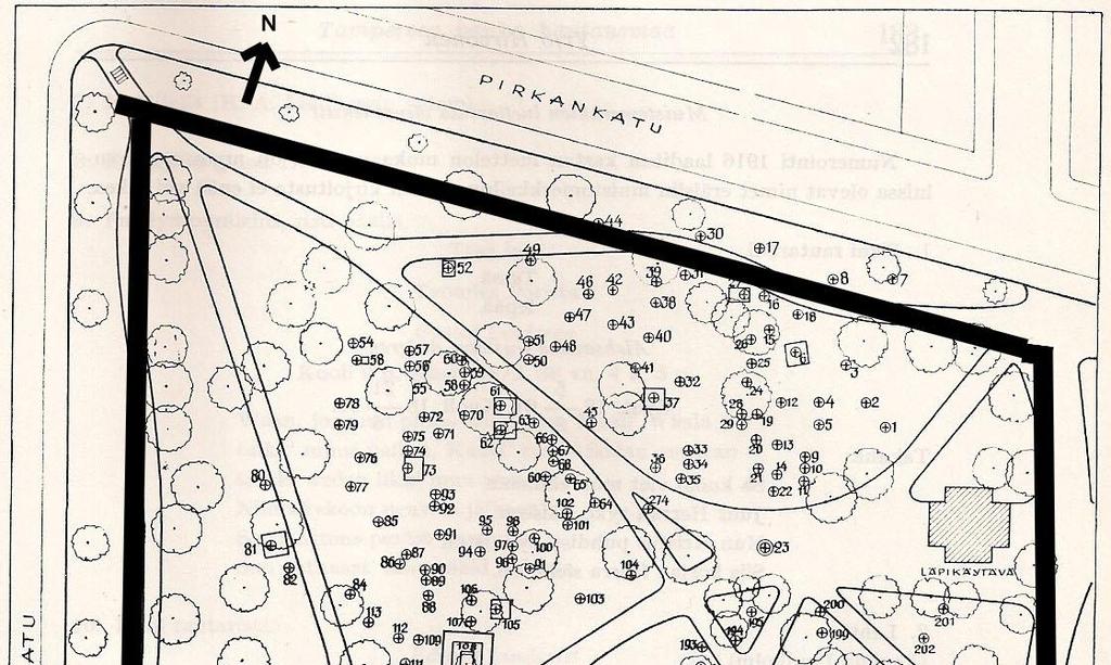 ARKEOLOGINEN INVENTOINTI Pyynikin kirkkopuisto sijaitsee Tampereen VI kaupunginosassa Aleksanterin kirkon ympärillä.