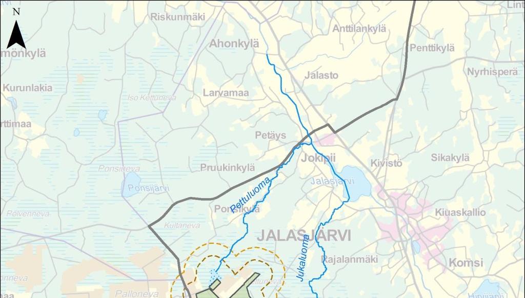 32 Kuva 5-1 Tarkastelualueiden laajuus. Ympäristövaikutuskohtaisesti tarkemmat rajaukset käyvät ilmi tekstistä. 5.2 Tehdyt selvitykset Kesällä 2015 on tehty Korvanevan hankealueella suoperhosselvitys, jossa havainnoitiin koko lajisto ns.