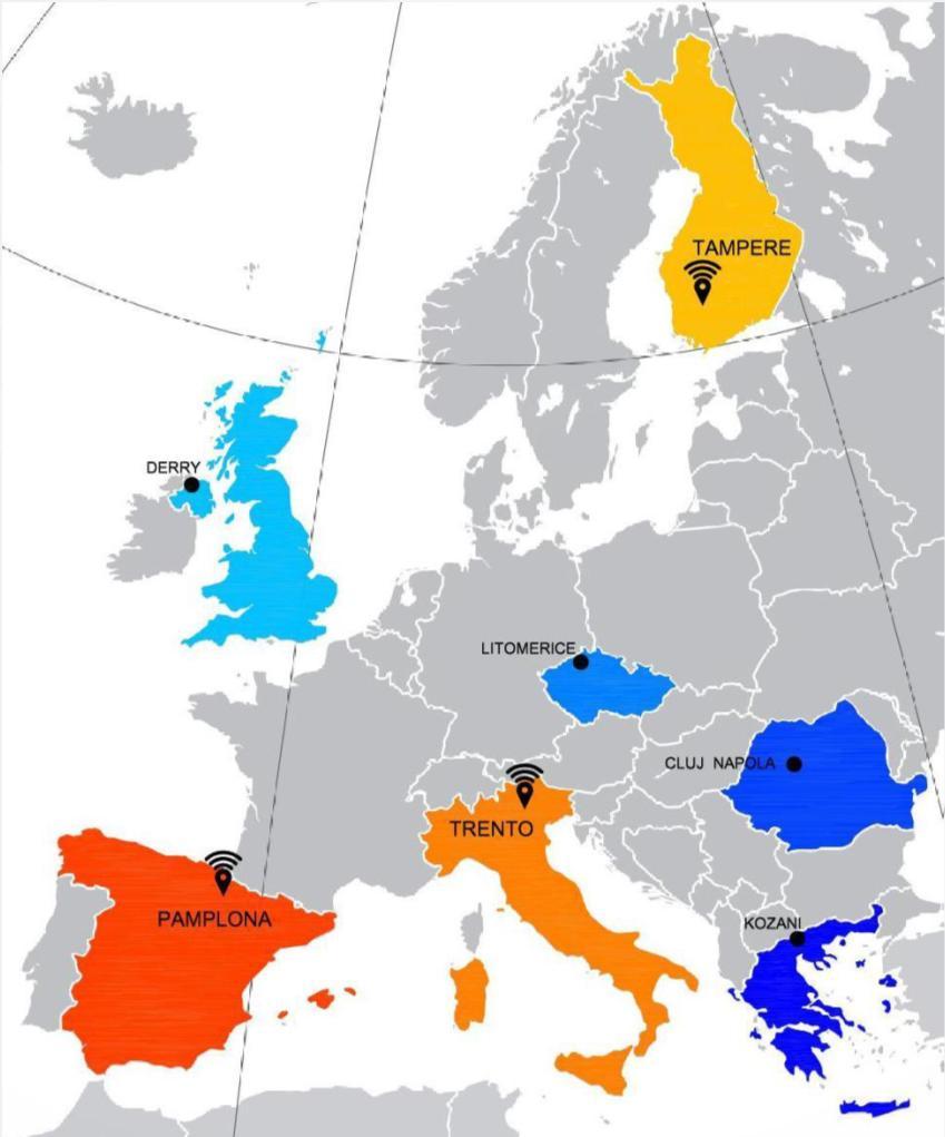 Holistic and integrated urban model for smart cities Projektinjohto: Cener / Espanja Kaupungit: Pamplona, Tampere, Trento & 27 muuta osapuolta