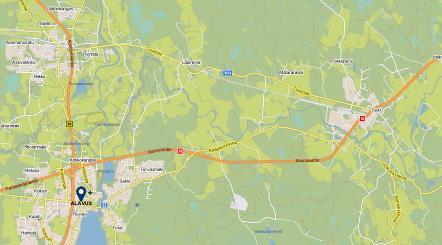 2 Inventointialueen kartta ja aluekuvaus Tuurin kylä sijaitsee Alavuden keskustasta noin 10 kilometriä Töysäjoen vartta itään.